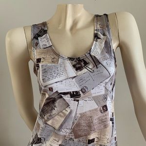 Letters and postcards vintage dress